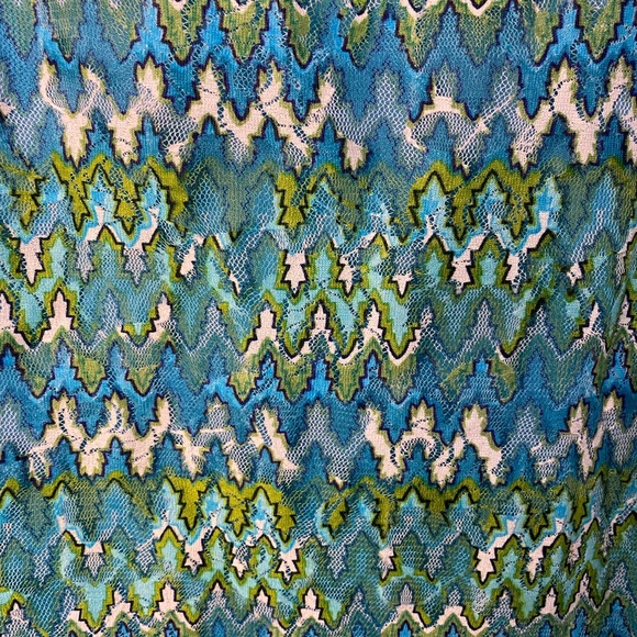 Lemon Fizz Girls Size 16 Geometric 60’s style sleeveless dress - Picture 4 of 12